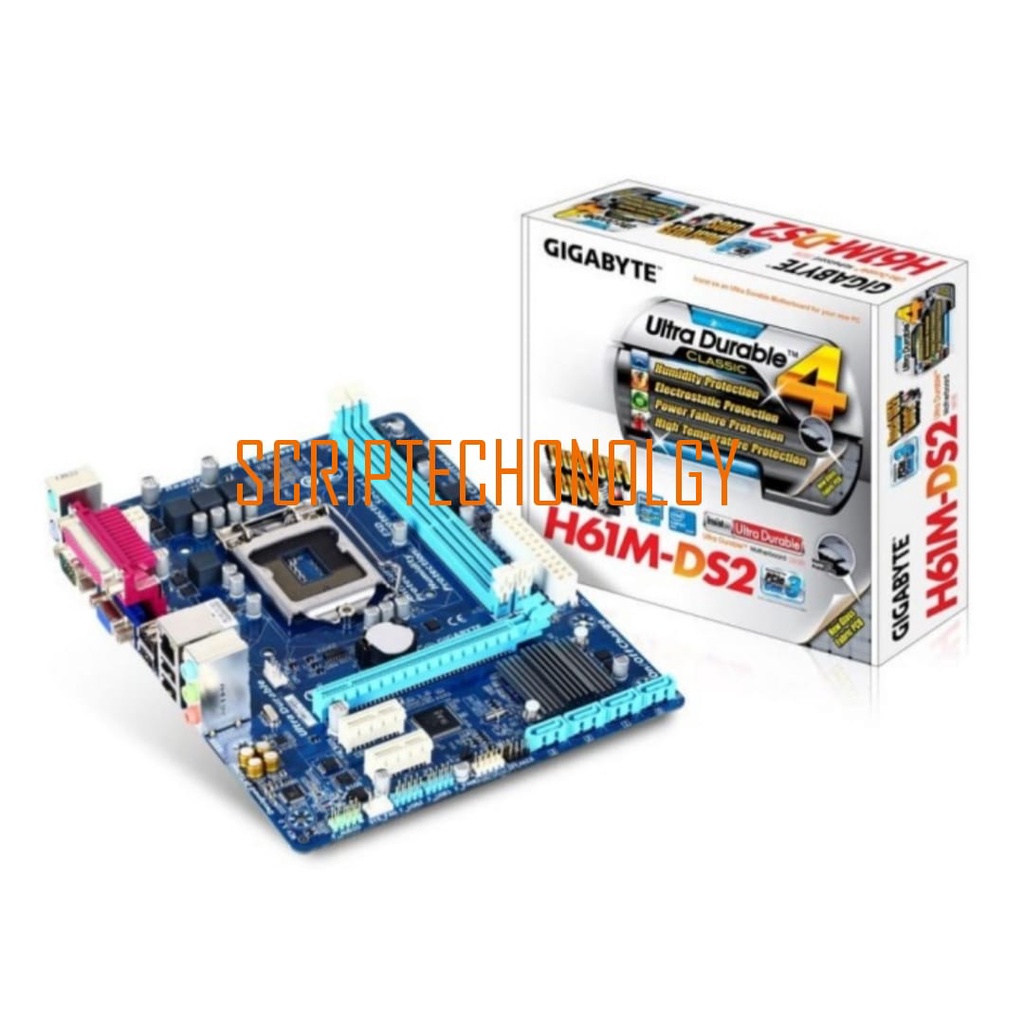 Motherboard SCGIGA H61M-DS2 Garansi1th