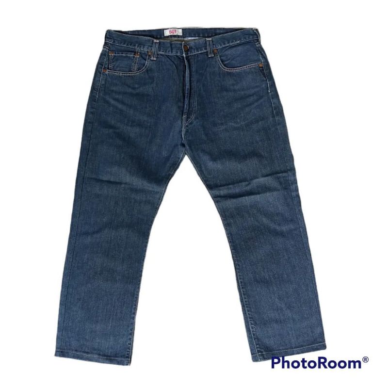 A.20 jeans Levis 501 - denim - celana panjang - jeans biru - jeans second - original - second