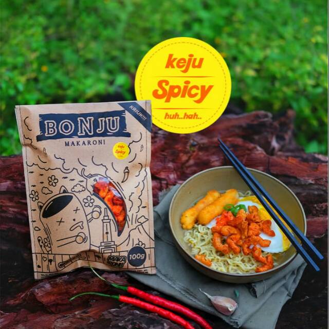 

Makaroni bonju rasa KEJU SPICY