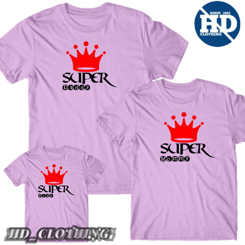 Kaos Couple Keluarga Super Dad Size S - XXL &quot;HDCLOTHING&quot;