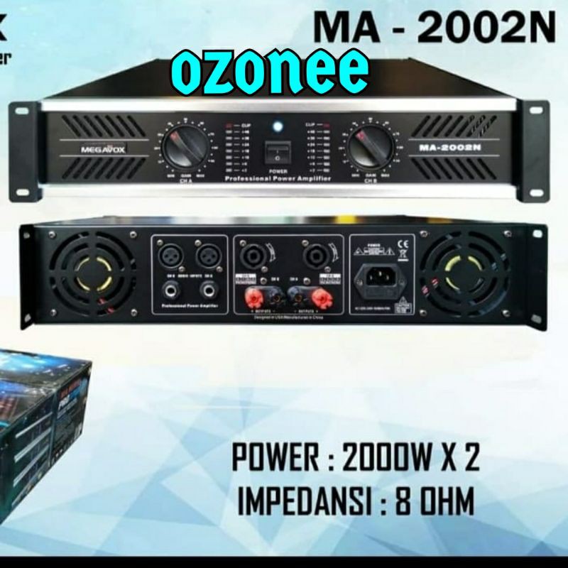 POWER AMPLIFIER MEGAVOX MA-2002 AMPLI MEGAVOX MA 2002 ORIGINAL