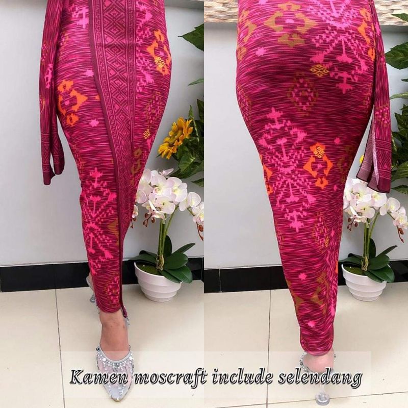 Kamen Jadi Moscreap Seseh Endek+Selendang