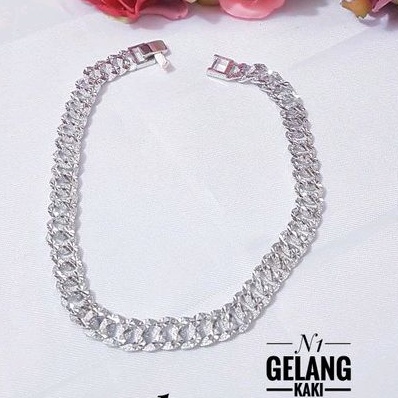 Xuping Gelang Kaki Sisik Naga Silver 1310f