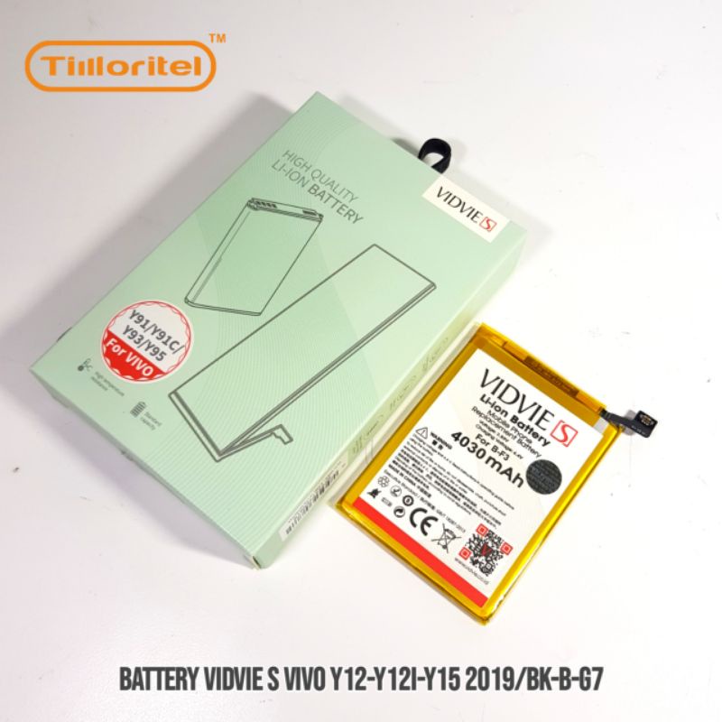 BATTERY VIDVIE S Y12-Y12I-Y12 2019 BK-B-G7