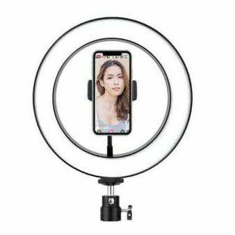 Lampu Selfie 26CM / Ring Light 2in1 10 INCHI Plus Holder Dan Mini Ball Head