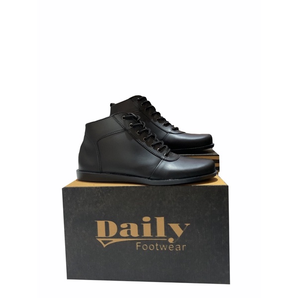 Sepatu Boots Pria Hitam Sepatu Cowok Keren Kekinian