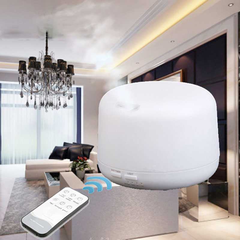 (BISA COD) FTIHSHP Humidifier Aromatherapy + 7 LED + Remote Control - HUMI H24