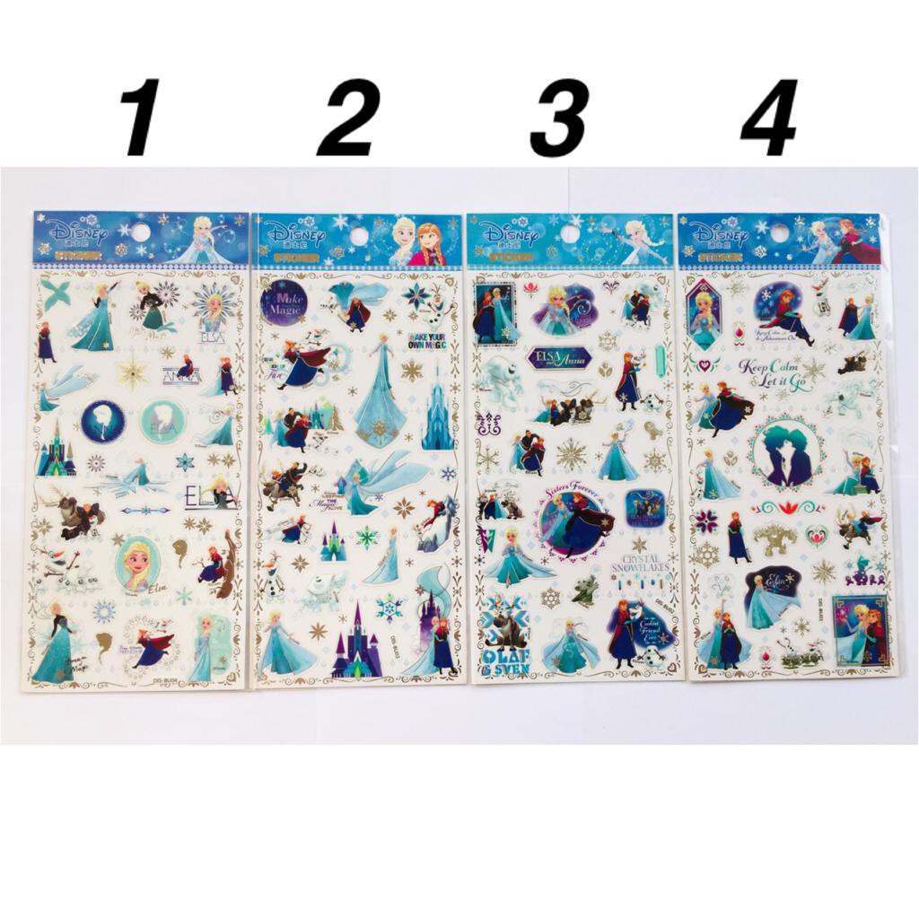  Stiker  Elsa Frozen  Disney Princess Sticker Import Shopee 
