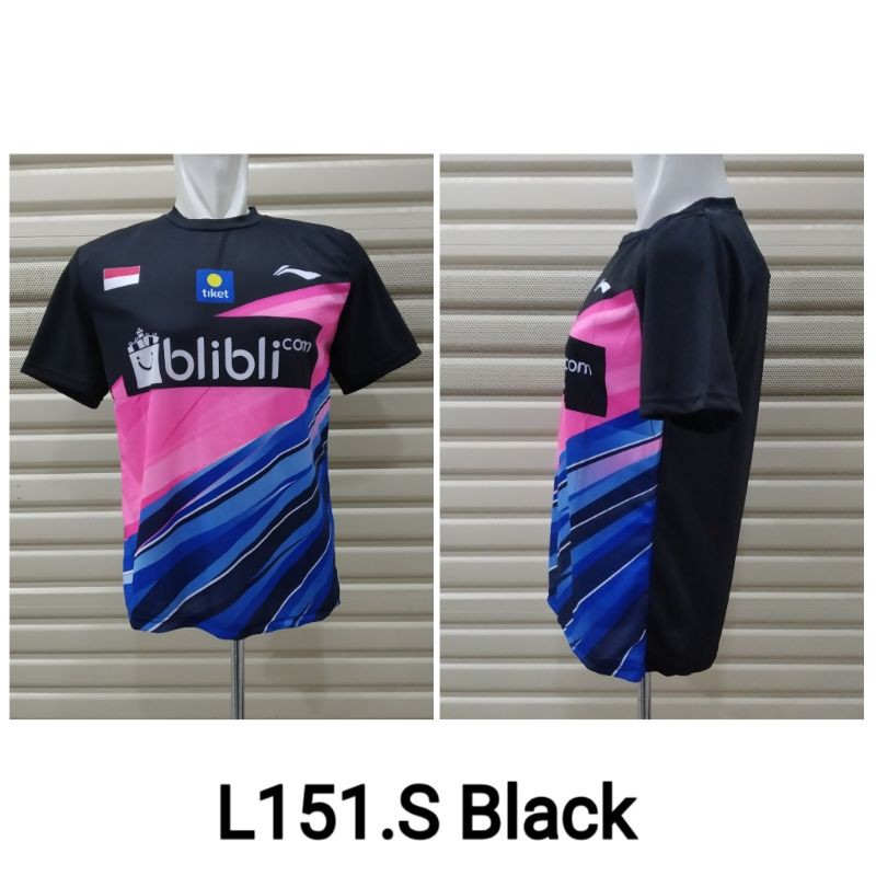 Baju Badminton / Kaos Bulutangkis L151 Sponsor