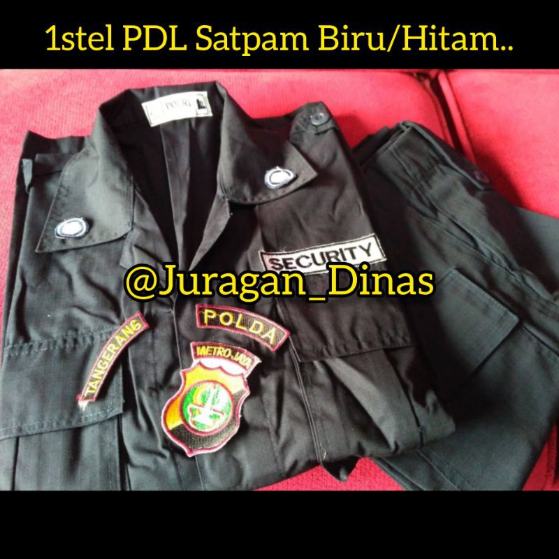 Jual Stel Baju Seragam Pdl Satpam Security Biru Hitam Indonesia