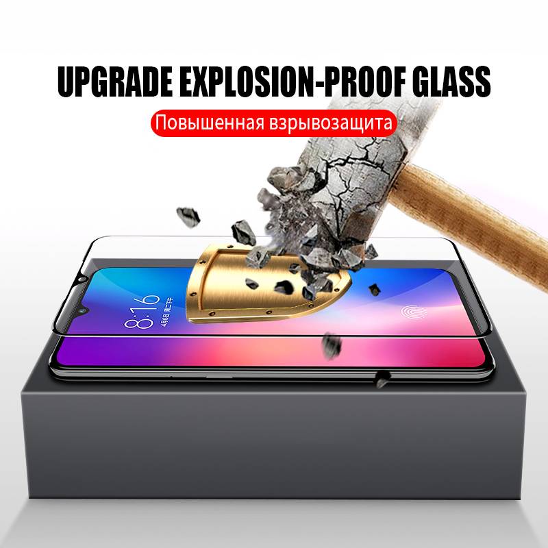 9D Protective Tempered Glass For Xiaomi POCO M3 X3 NFC F1 F2 Pro Screen Protector For Mi 9 10 Lite A3 9T 10T Pro Full Cover Film