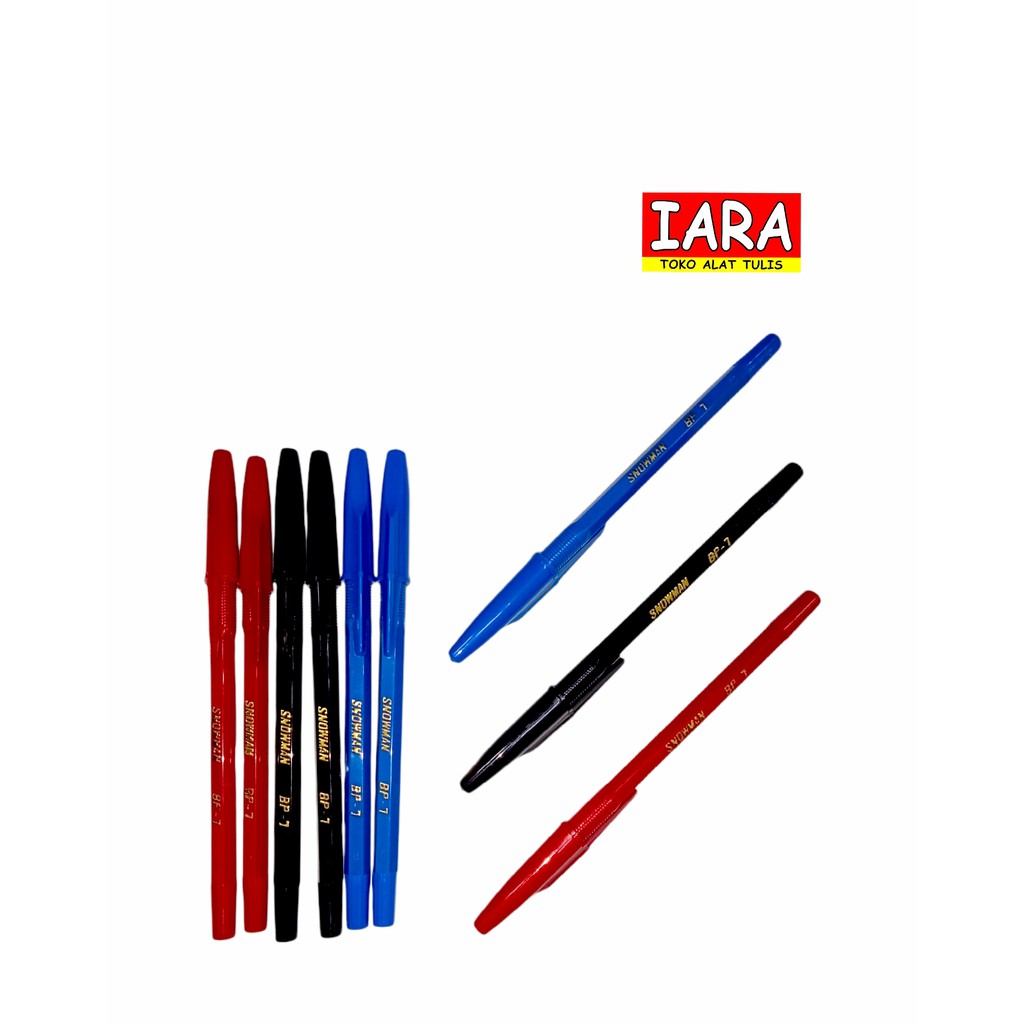 

PULPEN SNOWMAN BP 7 HITAM,BIRU,MERAH