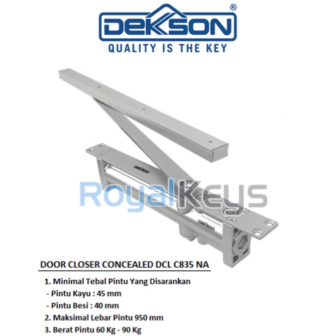 Jual Door Closer Concealed Dekkson C835 C 835 Penutup Pintu Otomatis