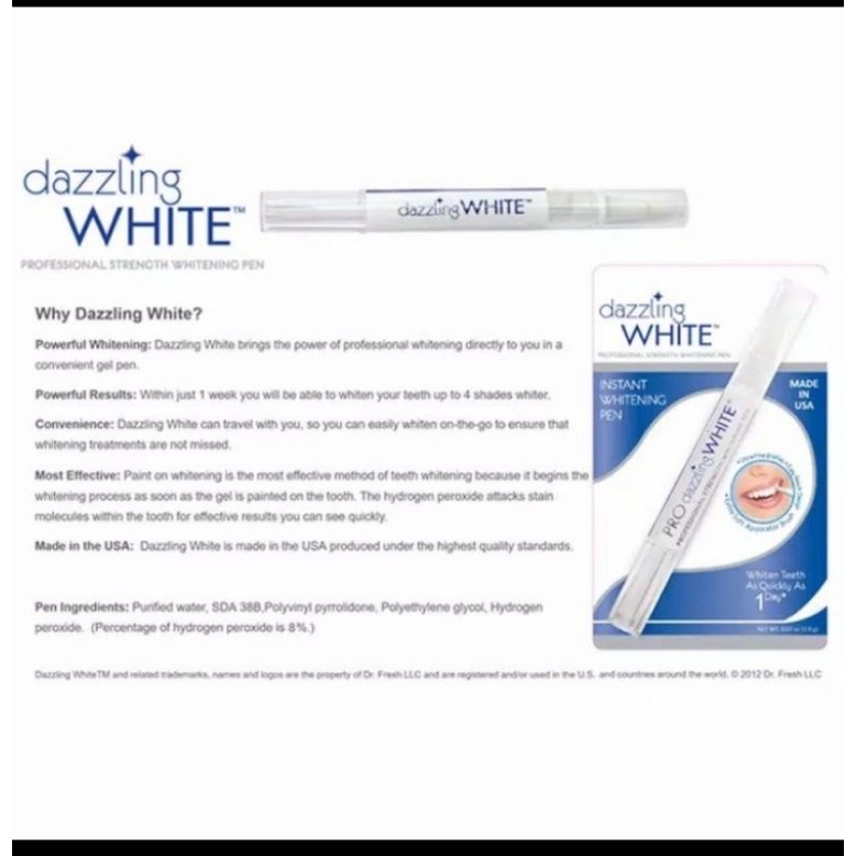 DAZZLING WHITE PEMUTIH GIGI / PEN PEMUTIH GIGI DAZZLING