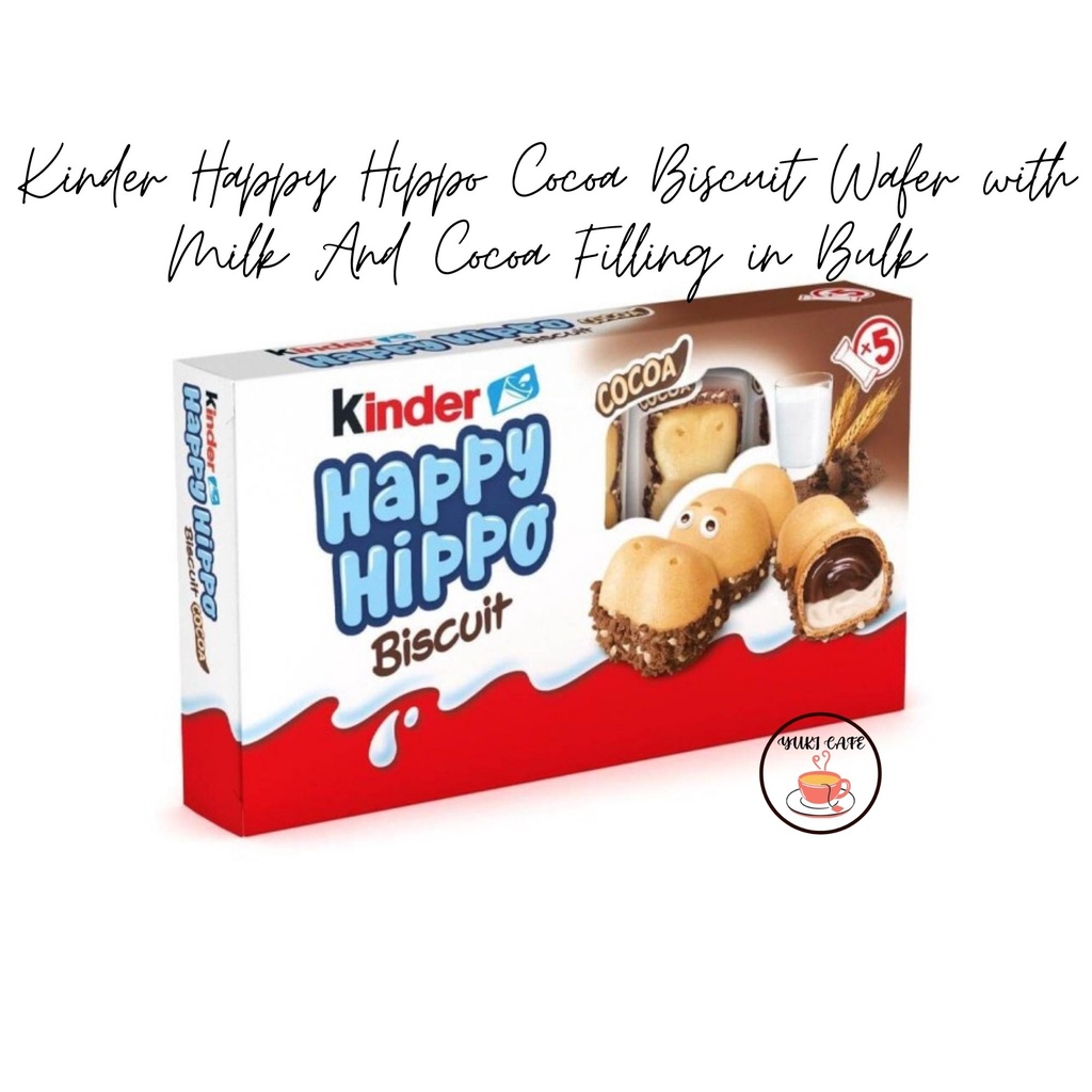 

BISKUIT - KINDER HAPPY HIPPO COCOA BISCUIT WAFER WITH MILK AND COCOA FILLING IN BULK