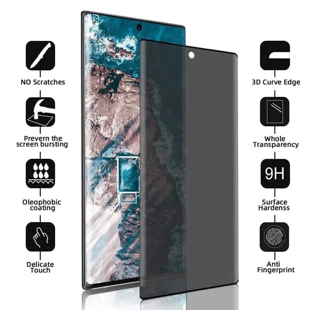 SAMSUNG S22 / S22 PLUS / S21 FE / S21 / S21 PLUS TEMPERED GLASS PRIVACY ANTI SPY FULL COVER