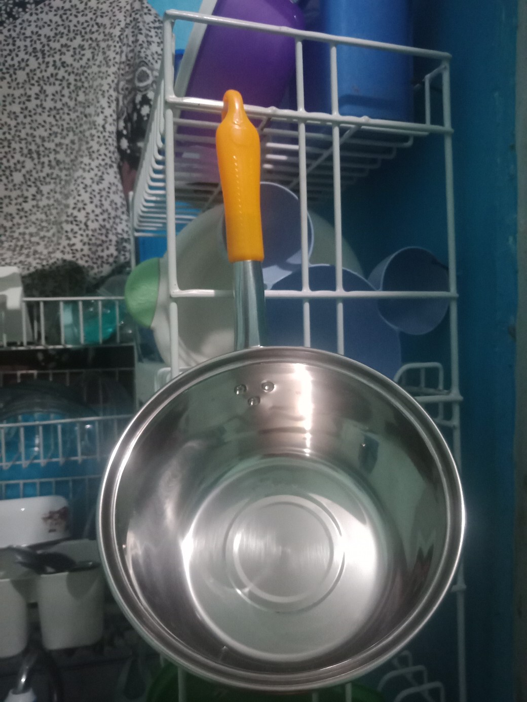 Panci Mie Stainless Steel Tebal Gagang Warna 16cm,18cm/panci Susu Stainles Tebal/gayung Air Stainles