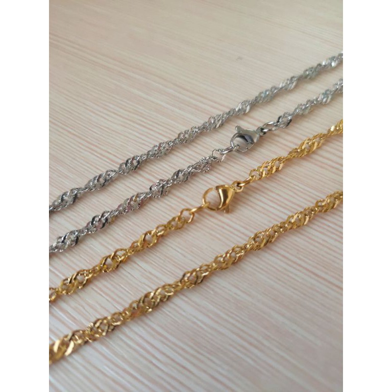 Kalung Titanium Import Wanita Kalung Fashion 6