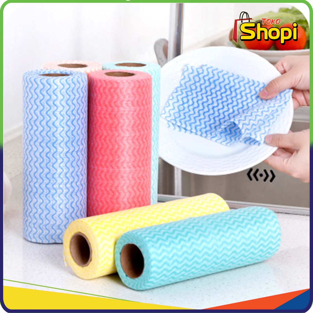 ♚𝐓𝐒 𝟎𝟒𝟕♚Kain Lap Gulung Non-Woven Kain Tissue Roll Serbaguna Kain Pembersih Serbaguna