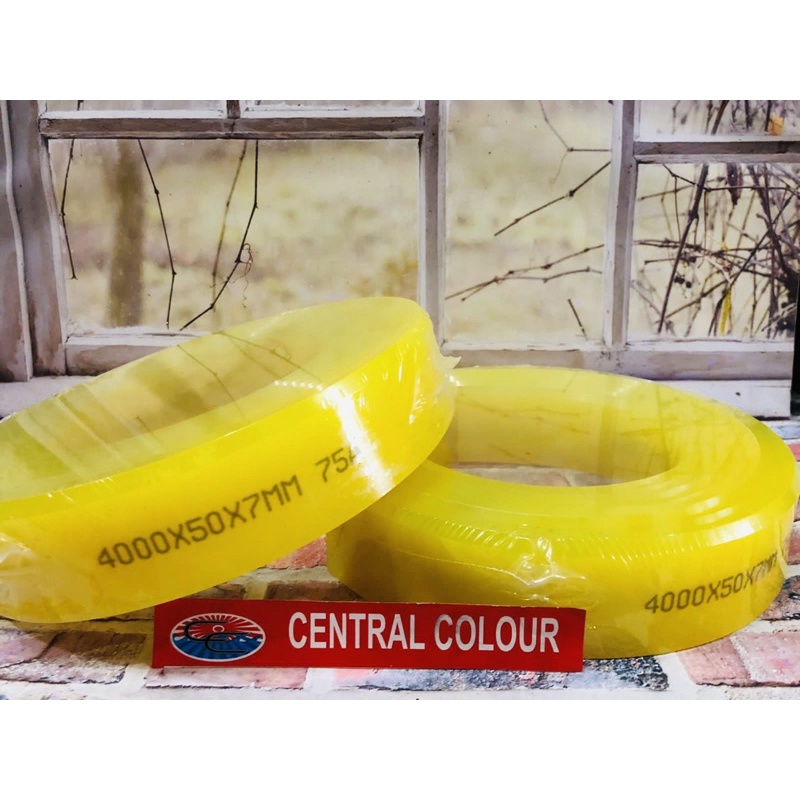 

Karet Rakel 4000 X 50MM X 7MM 75A Lancip Sablon P: 1 CM - KUNING