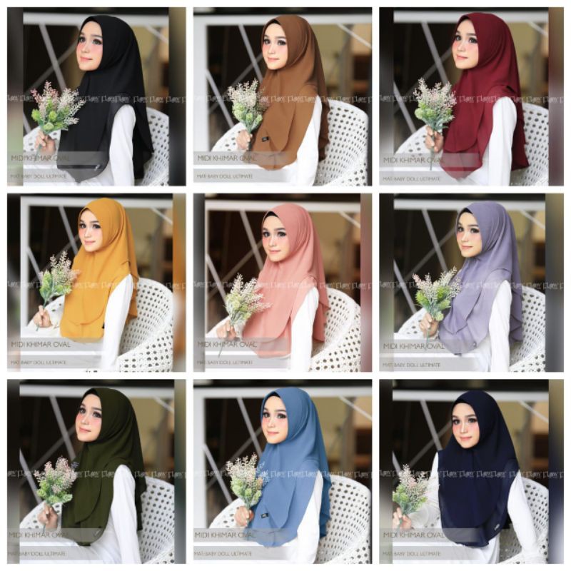 (((ORI FLOW)))) Khimar MIni Oval /MIDI KHIMAR OVAL-3