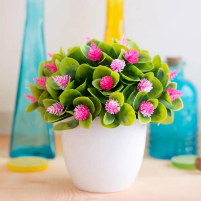 TL88 P2039 POT TANAMAN  BUNGA HIAS BUNGA DEKORASI RUANGAN BUNGA PLASTIK HIAS-5