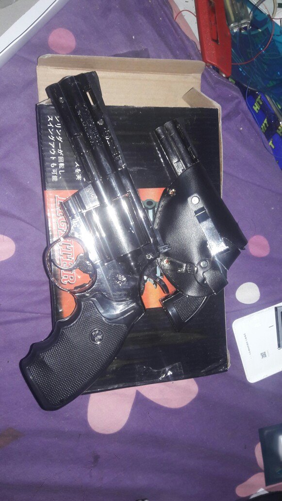 Korek Api Bara Pistol Phyton Revolver