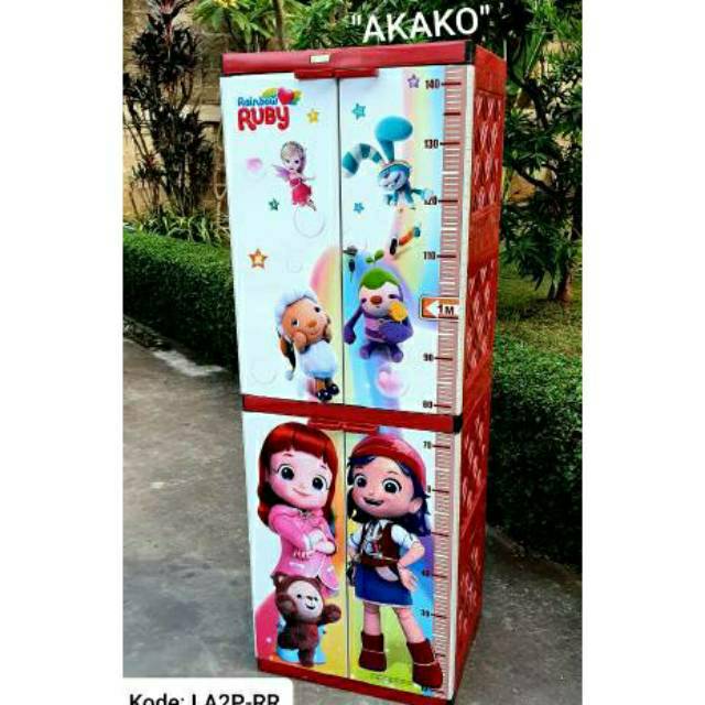 Akako Lemari plastik 2 susun LA2P Shopee Indonesia Akako Lemari plastik 2 susun LA2P Shopee Indonesia