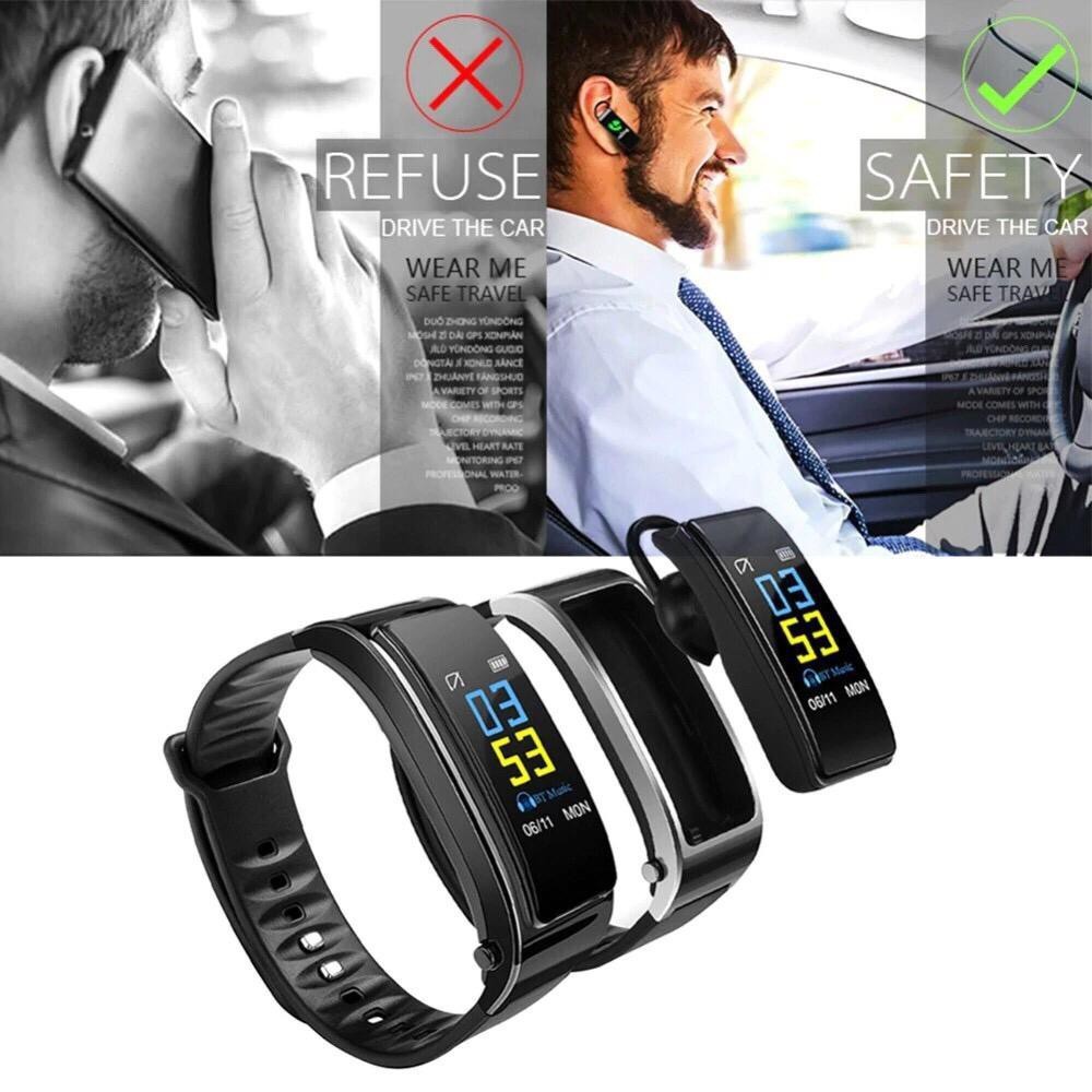 Swopply J181 Jam Tangan Bluetooth Smartwatch Band Earphone Multifungsi