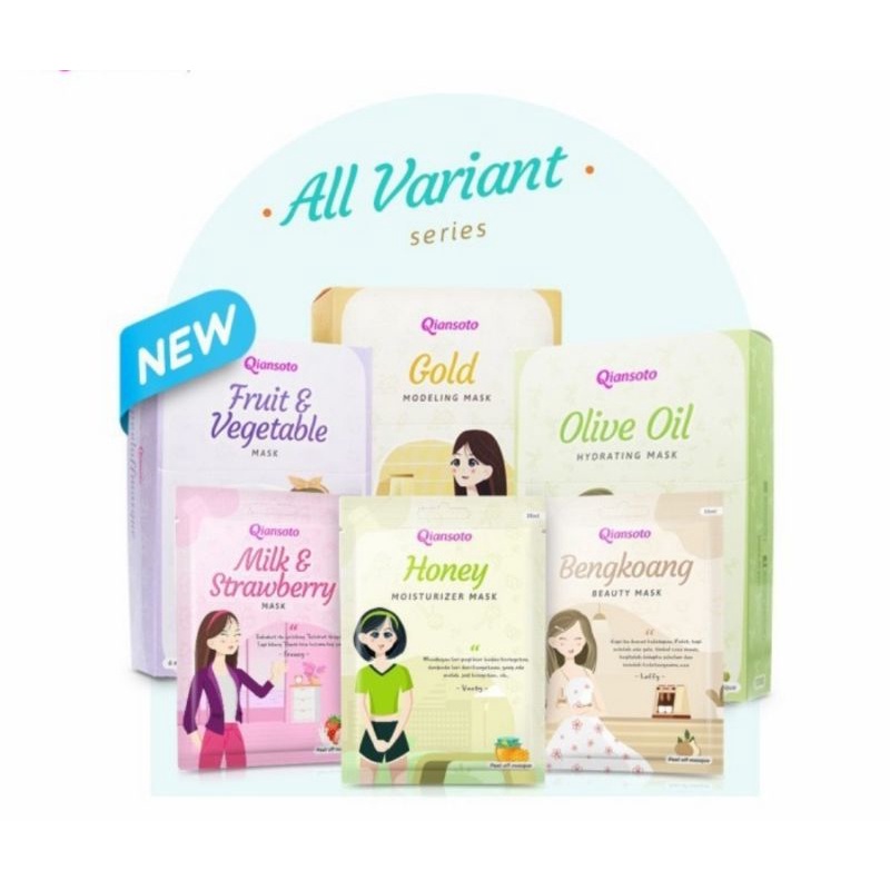 (Perbox)Masker Qiansoto//Qiansoto Peel Off Masque Per Box