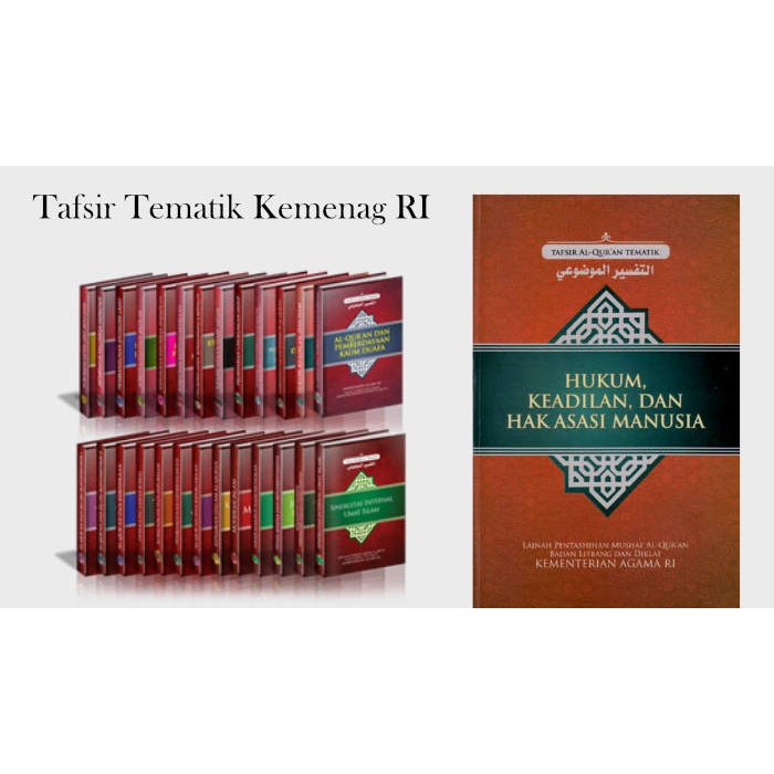 BUKU 20 SERI TAFSIR AL QURAN TEMATIK KEBHINEKAAN, KESEHATAN PERSPEKTIF, KELUARGA HARMONIS, ETIKA BERKLUARGA - KEMENTRIAN AGAMA RI [ORIGINAL]