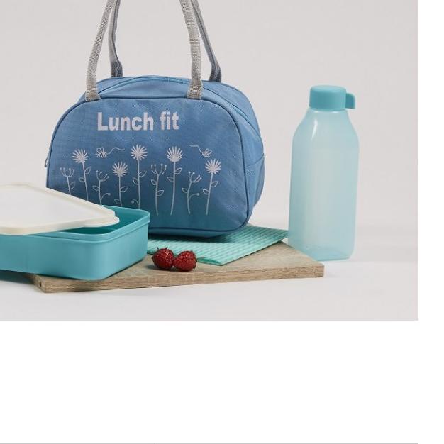 ➹ Apazada Tempat Makan Set tas Bekal Dewasa / Tas Bekal Lunch bag set box Flowery Berkualitas Bisa ◄