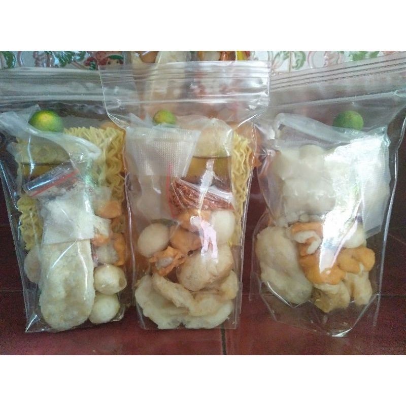 Paket Reseller (Pouch Kecil, isi 20 pcs) Baso Aci, Cuanki, Seblak Instan