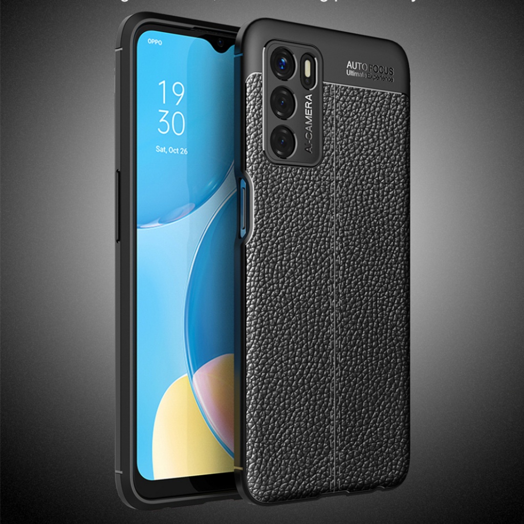 Autofocus Oppo A16 Silikon Case Hitam Black Softcase Lentur