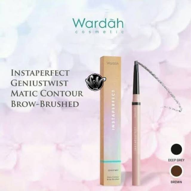 WARDAH INSTAPERFECT GENIUSTWIST MATIC CONTOUR BROW-BRUSHED/WARDAH/INSTAPERFECT/KOSMETIK MATA/MAKE UP