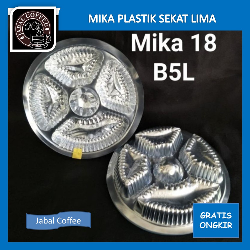 Mika Besek Plastik / Mika Sekat Lima Isi Untuk Besek