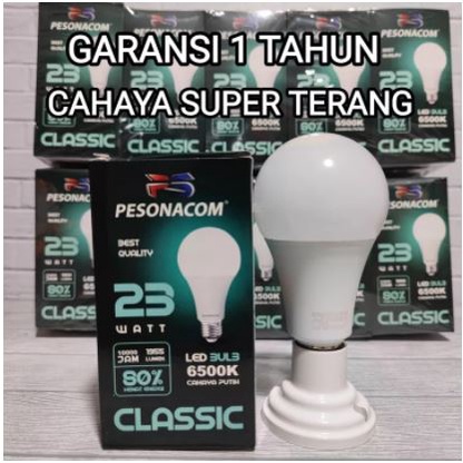 PESONACOM BOHLAM LED 7 Watt 9 Watt 12 Watt 15 Watt 18 Watt 23 Watt SNI Lampu Bohlam Led 7 W 9W 12 W 15 W 18 W 23 W 7w 9w 12w 18w 23w Classic Garansi