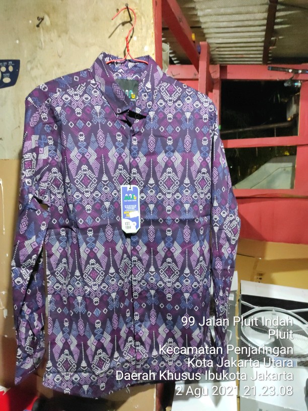 Dgm Fashion   New Arrival Distro Batik Pria Bordir Sogan Batikaf Notoarto Batik Ipnu-ippnu Hem Pria