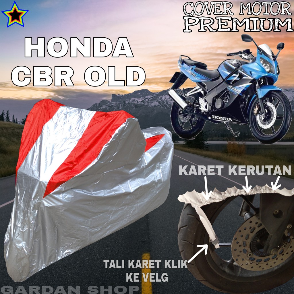 Sarung Motor HONDA CBR OLD Silver MERAH Body Cover Penutup Motor Honda Cbr Old PREMIUM