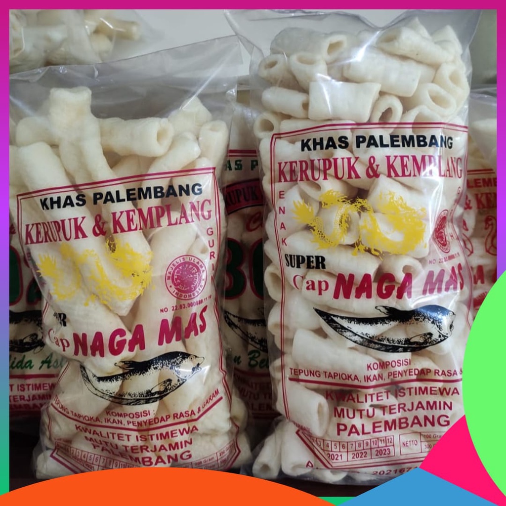 

KERUPUK PALEMBANG BENTUK USUS BUNCIS 1 KILOGRAM CAP NAGA MAS KHAS PALEMBANG