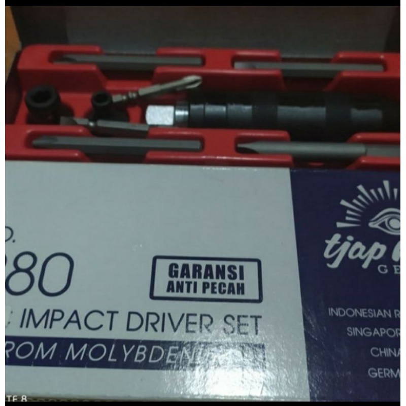 (ADN)Obeng ketok set 10 pcs Tjap mata