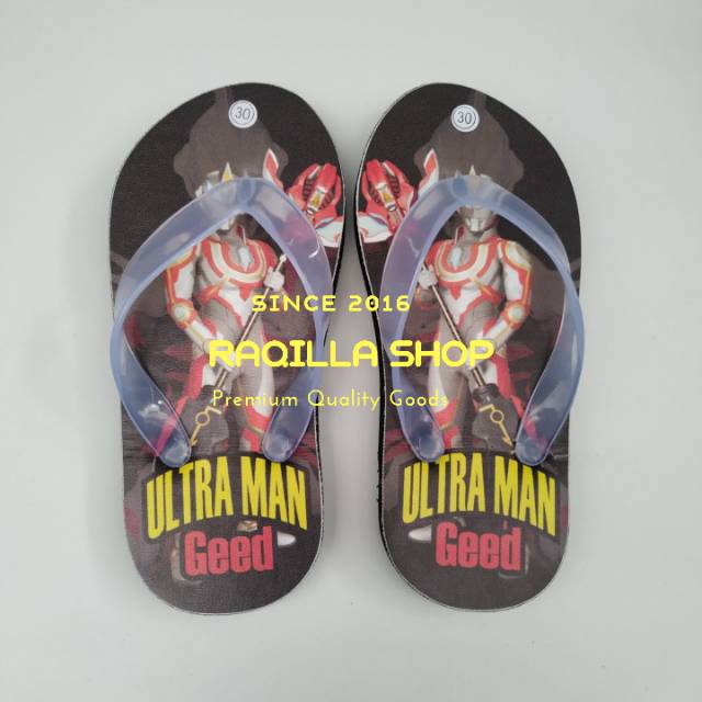 Sandal anak kartun LOL / LARVA / SUPERMAN / ULTRAMAN / DORAEMON / HELLO KITTY / MICKEY MOUSE