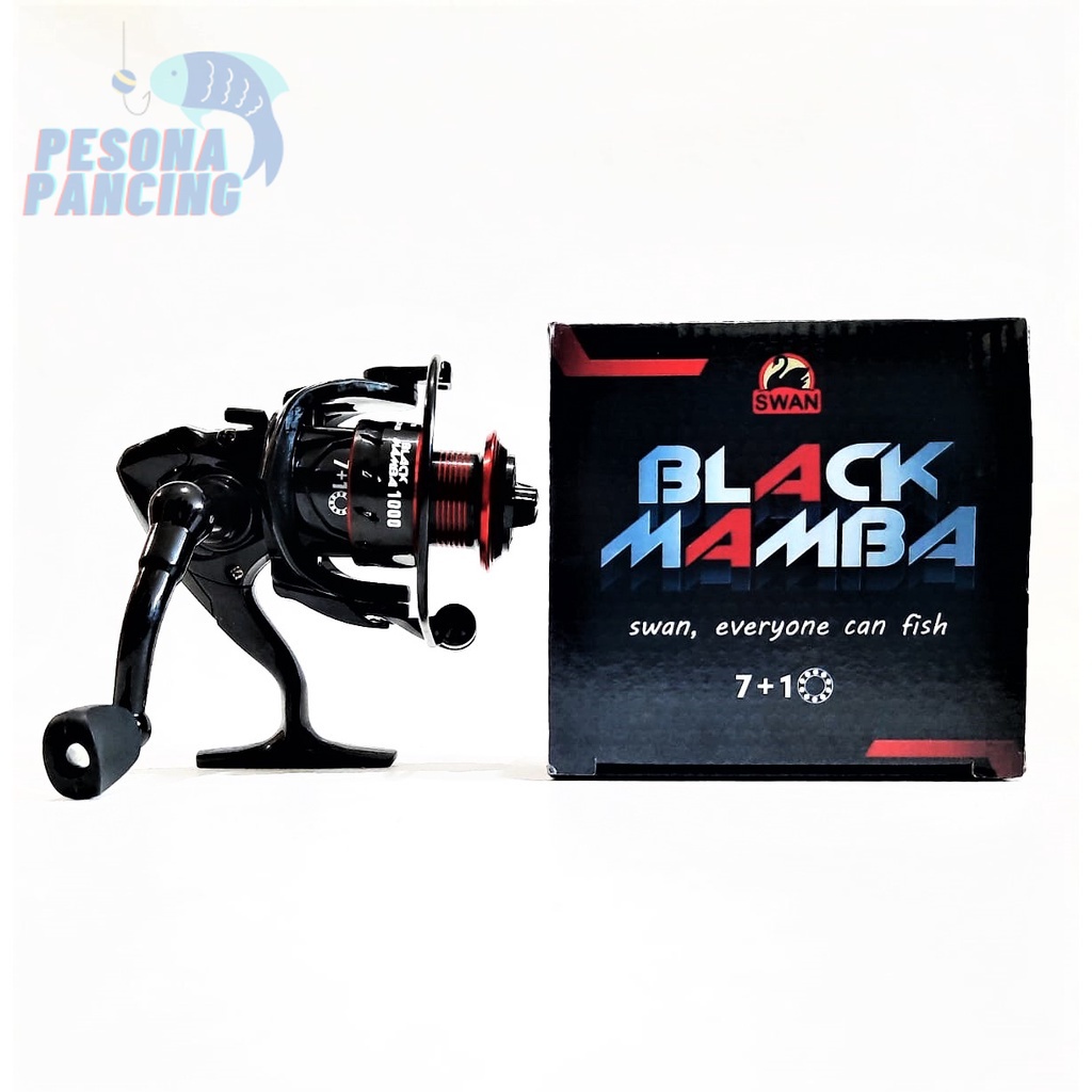 Reel Pancing SWAN BLACK MAMBA One Way Free Handle  Super Smooth Japan Technology