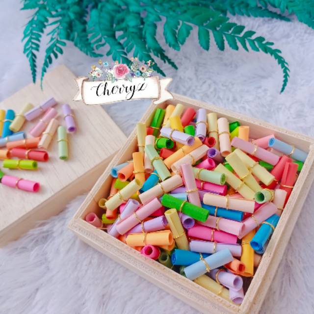 

50pcs kertas wish, kertas message (Tanpa Kapsul)