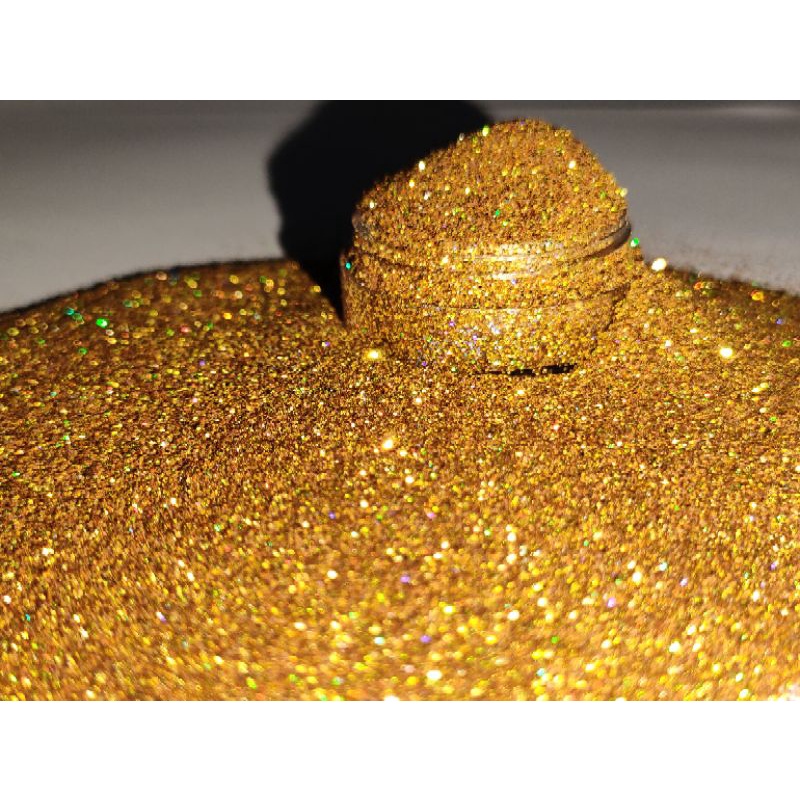 Gliter gold hologram