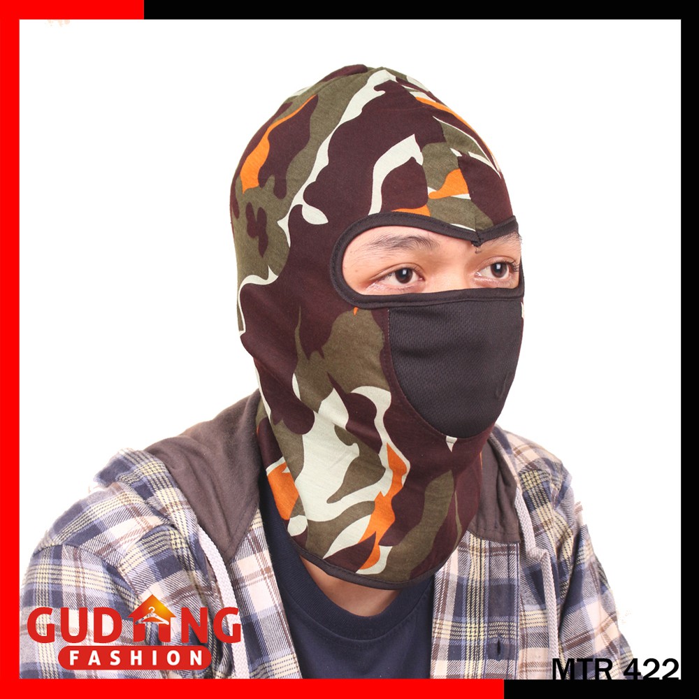 Masker Motor Motif Ninja Army - MTR 422