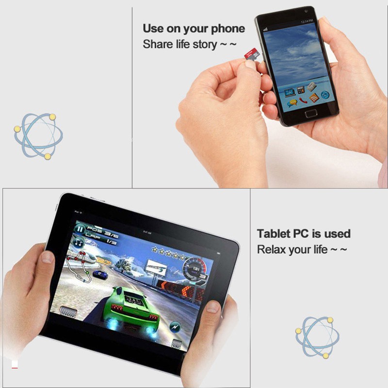 Memory Card Microsdhc Original 128GB + SD Adapter + Card Reader