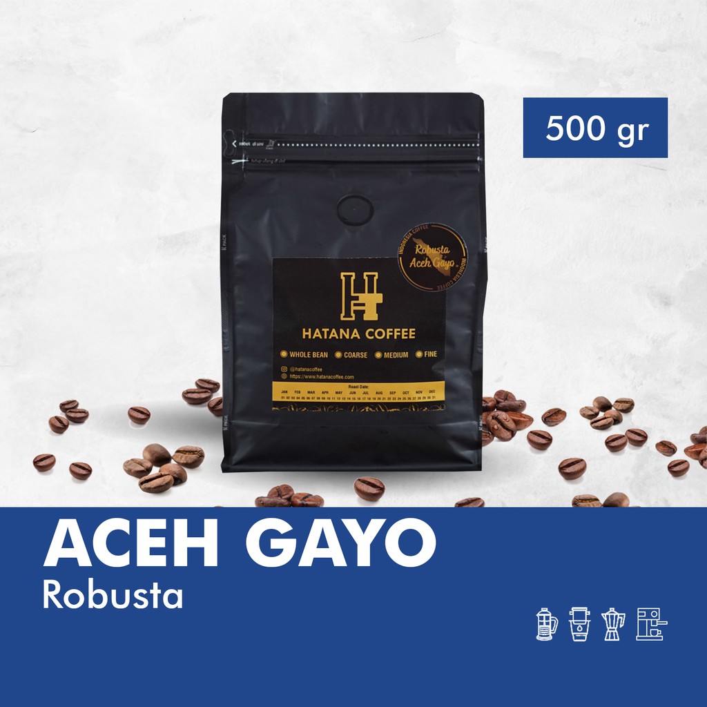 

Kopi Robusta Aceh Gayo - Roasted Bean - 500 Gram