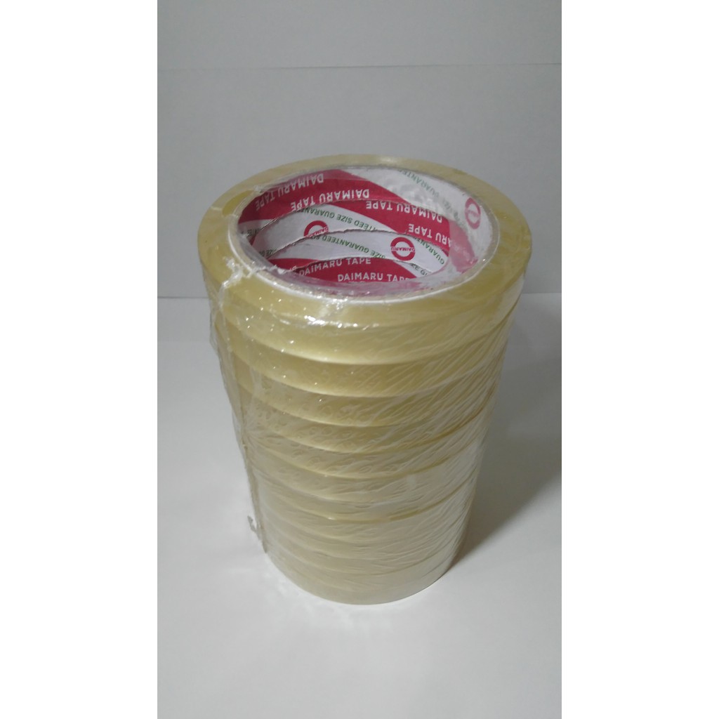 

Lakban / Selotip / Isolasi Daimaru (0.5 inch / 12 mm x 72 yard)