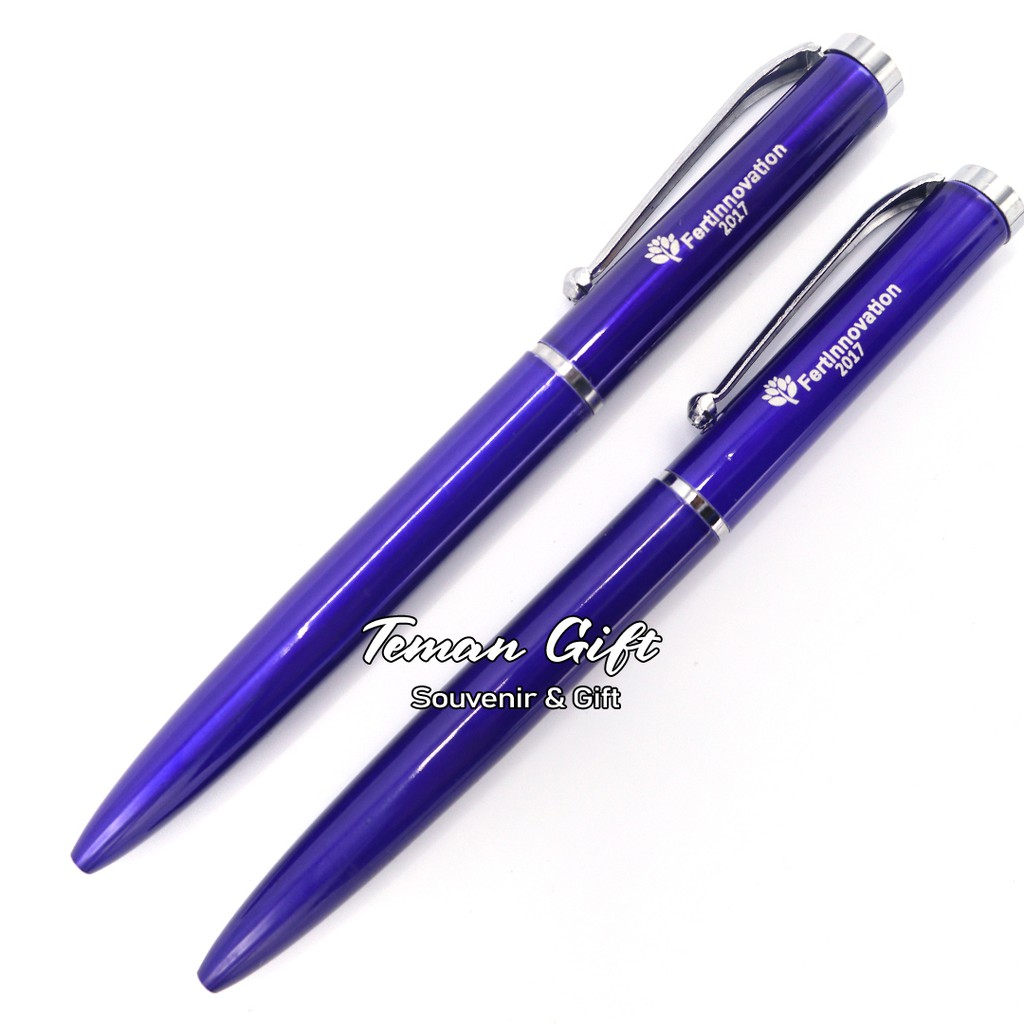 

Pen Metal Pulpen Stainless Besi Custom Grafir Logo Nama Ballpoint PM 30